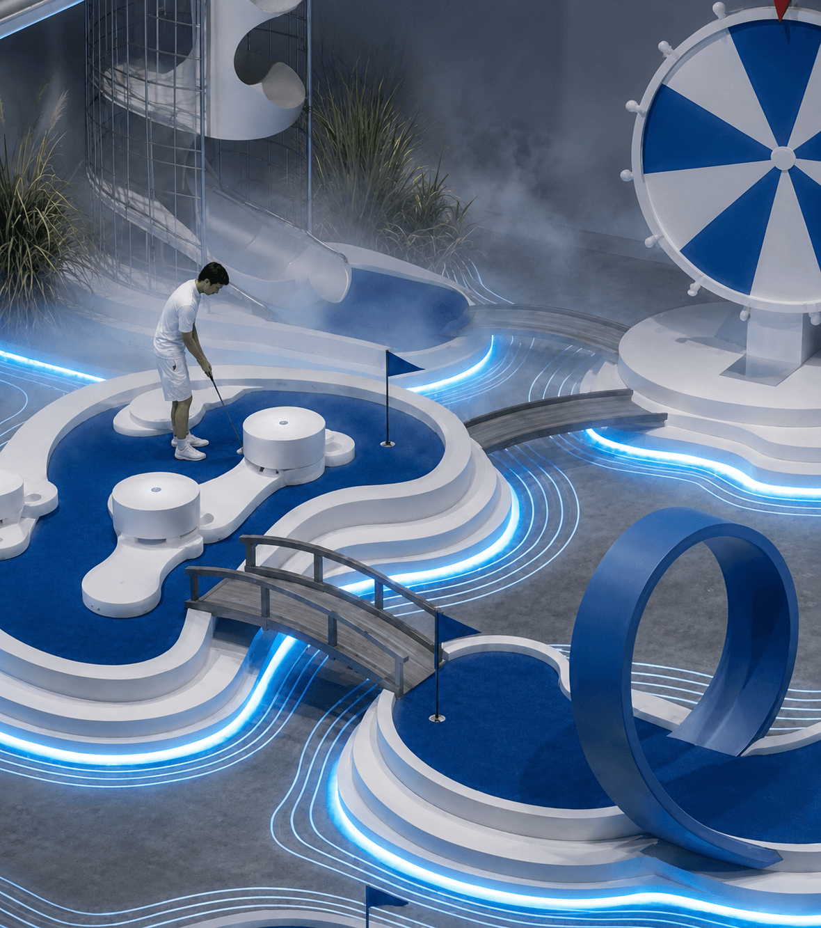 UTOPIA mini-golf course concept render